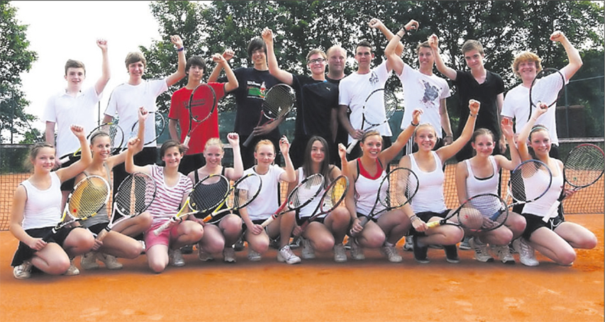 Erfolgreicher Grünstadter Tennis-Nachwuchs: Sechs PTC-Teams waren in ihren Ligen nicht zu stoppen. FOTO: TILKERIDIS