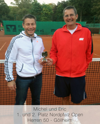 Michael, Eric - 1. und 2. Platz Nordpfalz Open - Herren 50 - Göllheim