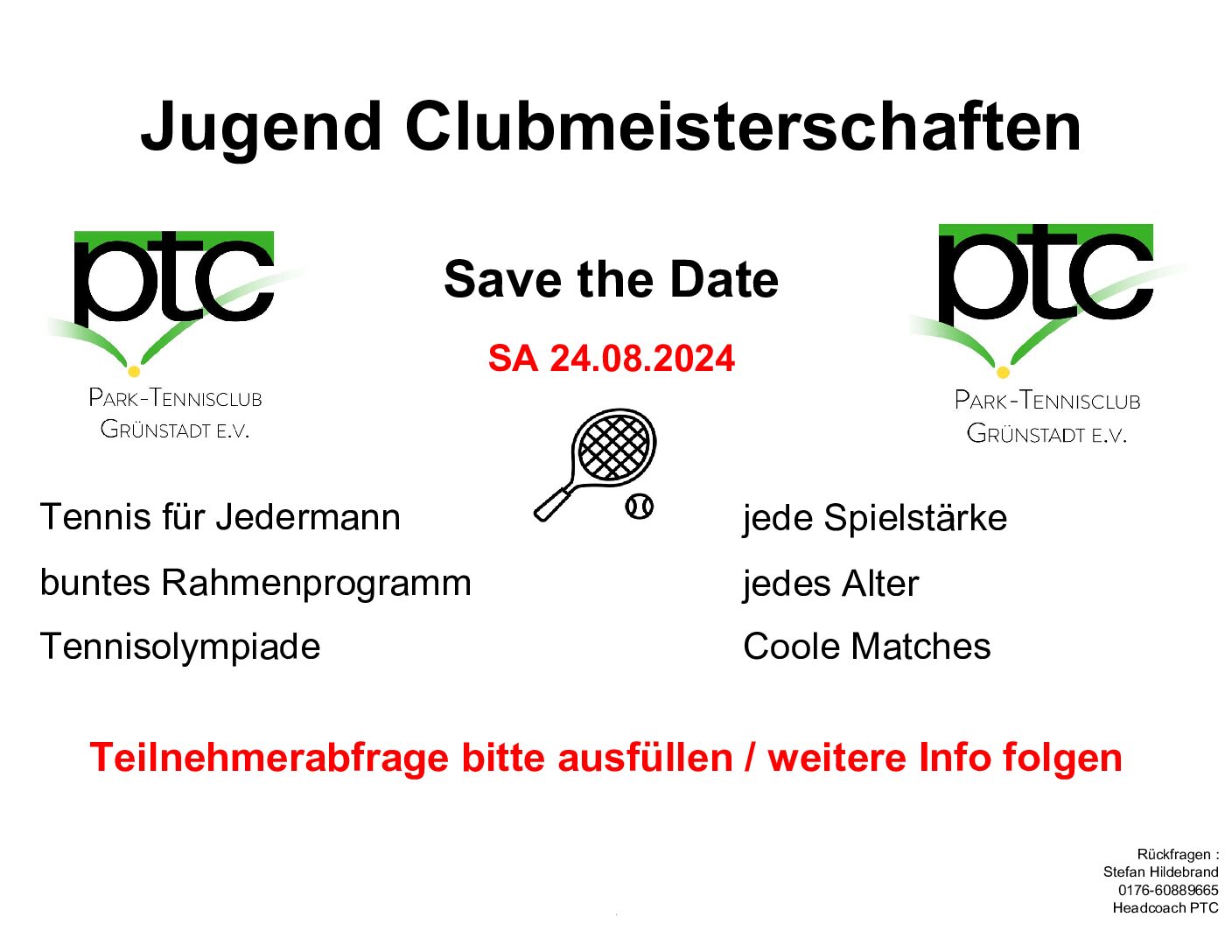 PTC Jugend Clubmeisterschaft 2024